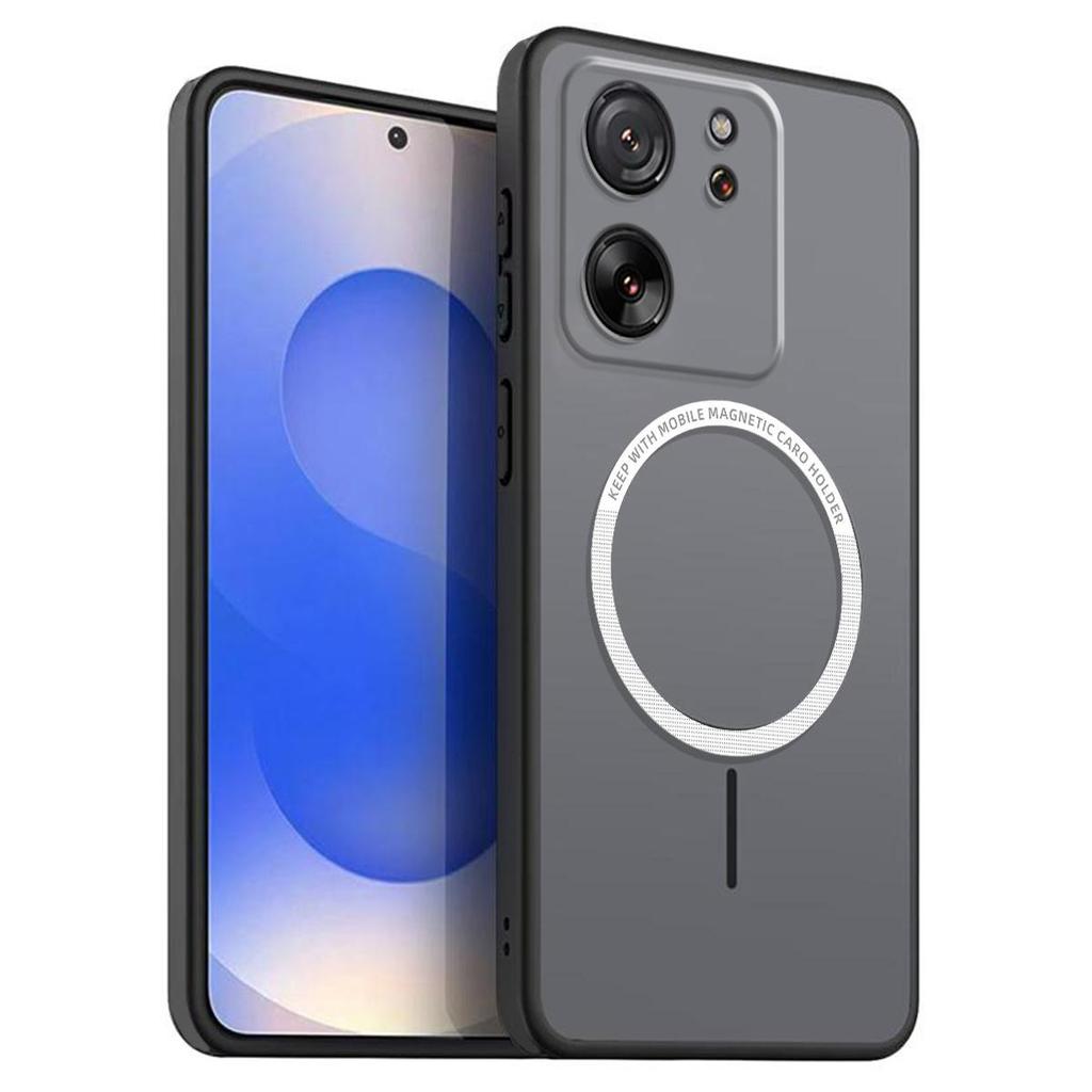 Frosted Semi Clear Magnetic Phone Case for Xiaomi 13T Pro,13T Soft TPU Cover