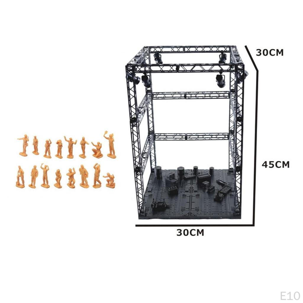 DIY Base Scene with 16 Figure Models