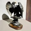 1 Stück Adlerskulptur Harzskulptur Realistische Adlerfigur mit ausgestreckten Krallen und Flügeln Büro Goth Dekoration Geeignet für Arbeitszimmer