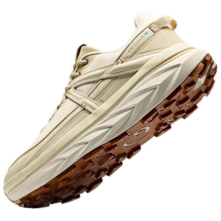 Anta Keshan V2 Comfortable Simple Non-Slip Wear-Resistant Low-Top Running Shoes Men Sneakers Beige 112446607A-2