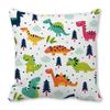 Office Sofa Car Cushion Cover Luxury Home Decoration Pillow Cover Cute Cartoon Little Dinosaur Animal Pattern