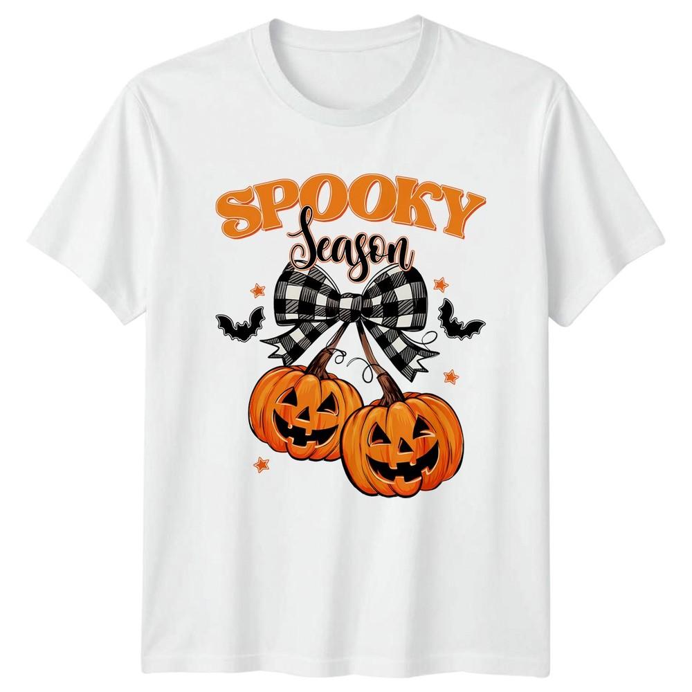 Spooky Season Unisexs TShirt Autumn Fall Halloween Halloween Gift For Her S
