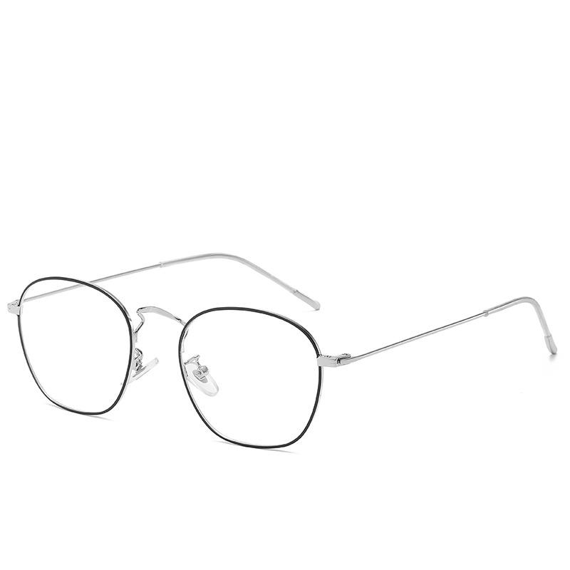 

Metal Anti-Blue Glasses Polygonal Irregular Glasses Frame Can Be Matched With Box