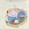 Korean Cute Kitten Puppy For Magsafe Magnetic Phone Grip Tok Griptok Stand For iPhone 16 Wireless Charging Case Ring Holder