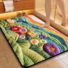 WTEMPO Home Entrance Door Mat 3D Rainbow Flower Carpet Bathroom Toilet Non Slip Foot Mat