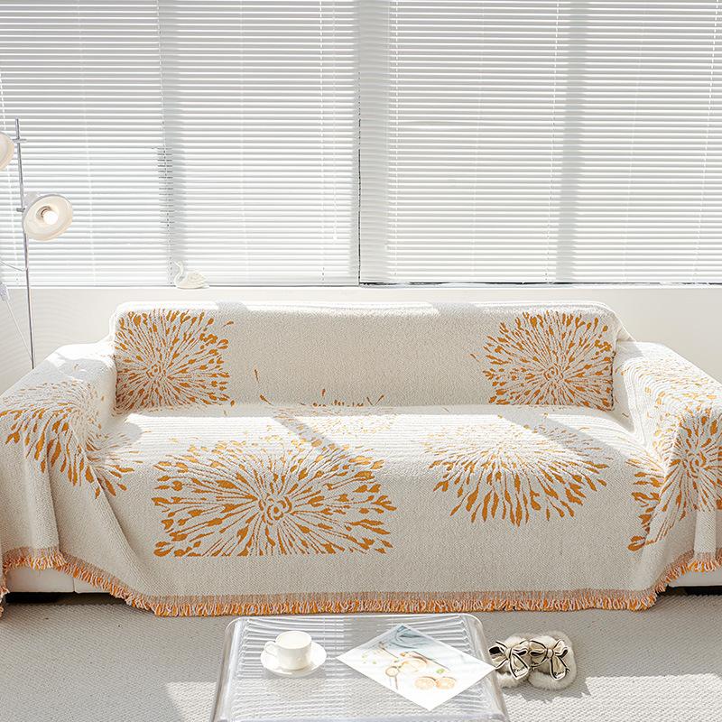 Four Seasons Universal Plush Yarn Thickened Non-Slip Sofa Cover Modern Simple Dustproof Full Covered One Piece Sofa Slipcover