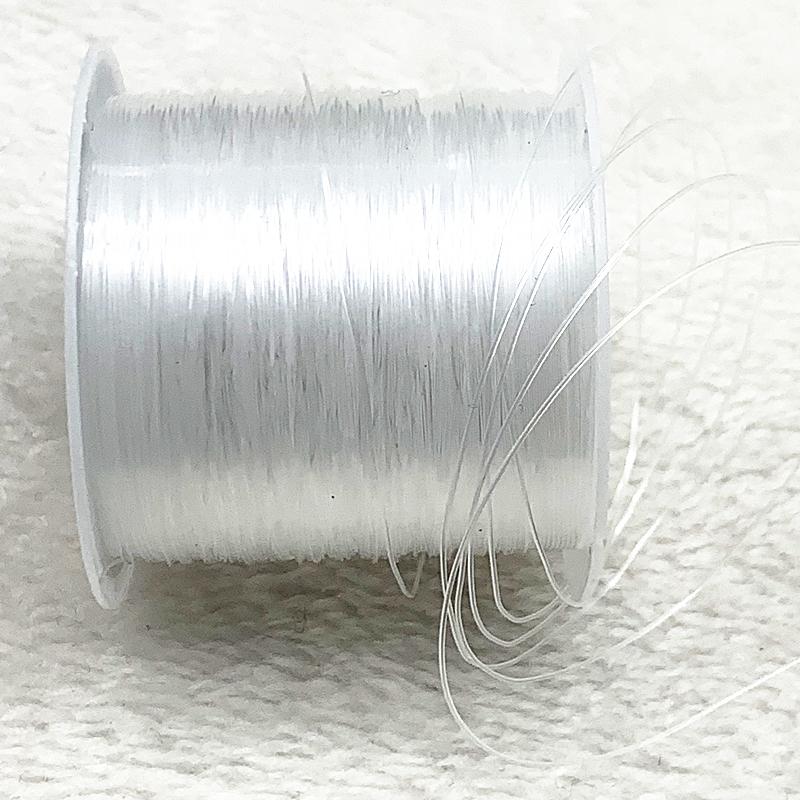 1 Rolle 0,2-0,8mm Transparent Dehnungsfrei Angelschnur Draht Nylon Schnur Perlenband Faden Zubehör DIY Schmuck Zubehör
