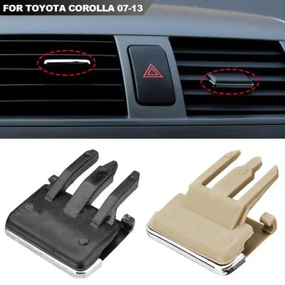 2 Stück Auto Armaturenbrett Klimaanlagenauslass Pick AC Lüftungsgitter Laschenclip Ersatz Zubehörsatz Für Toyota Corolla 07-13