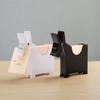 Cute Plastic Memo Holder & Desk Organizer - PVC Desktop Storage Box with Memo Pad Refill Compatibility for Home Office