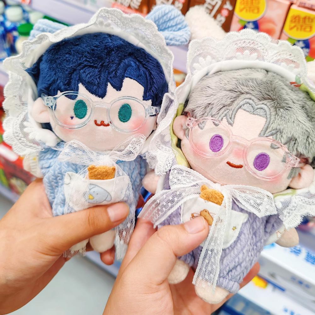 Dla 10cm Lalek Bawełnianych Okulary Śliczne Plastikowe Okulary dla Lalek Macaron Lalki BJD Zabawkowe Okulary Akcesoria