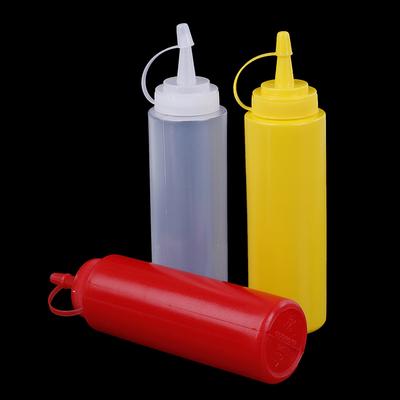 Kitchen Plastic Salad Squeeze Bottle 8Oz For Sauce Vinegar Oil Ketchup Tool