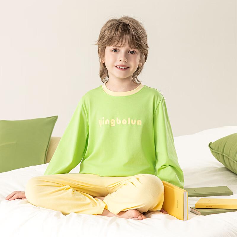 Yingbolun Boys  Long Sleeve & Pants Pajama Set 160