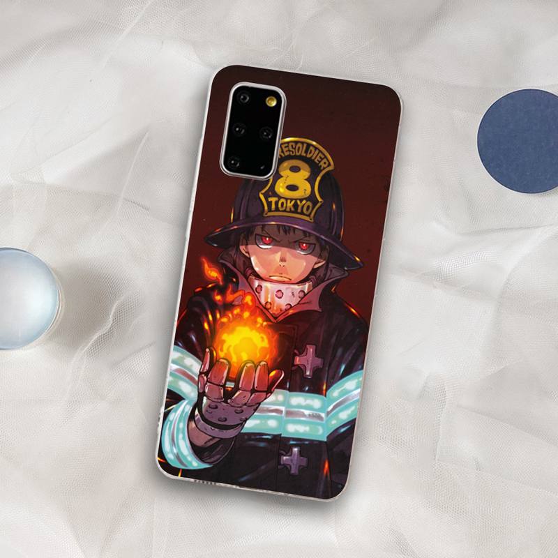 Fire Force Phone Case for Samsung S21 A10 for Redmi Note 7 9 for Huawei P30Pro Honor 8X 10i Cover
