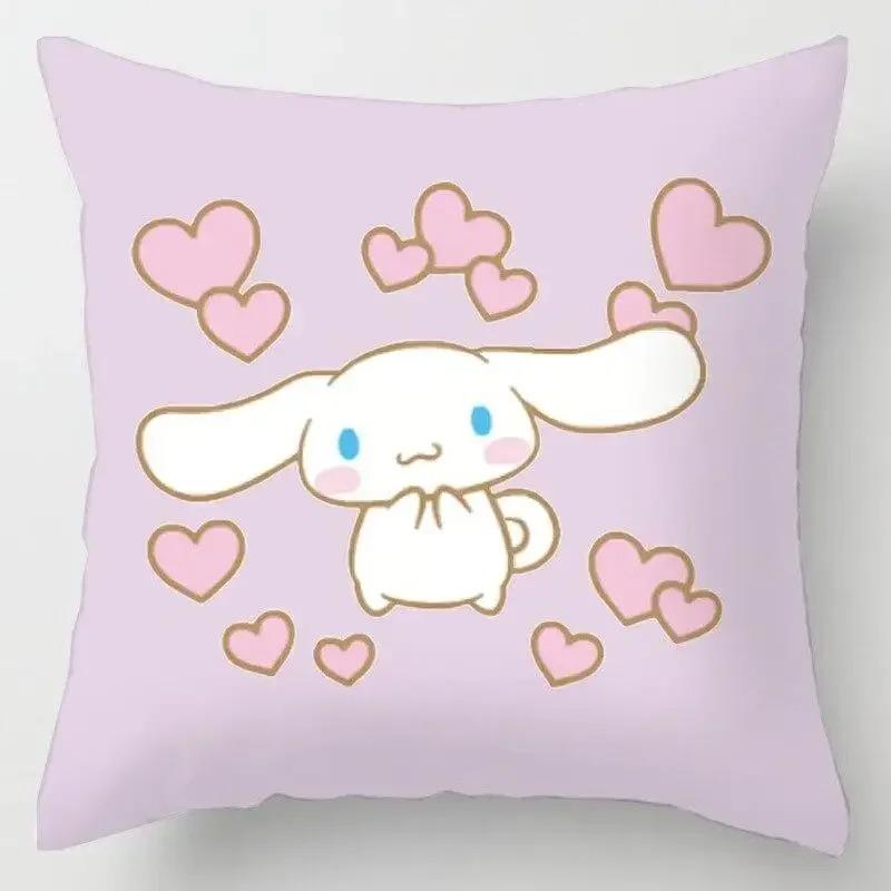 Japanese Style Cartoon Lumbar Pillow Cover Kawaii Sofa Cushion Home Decor