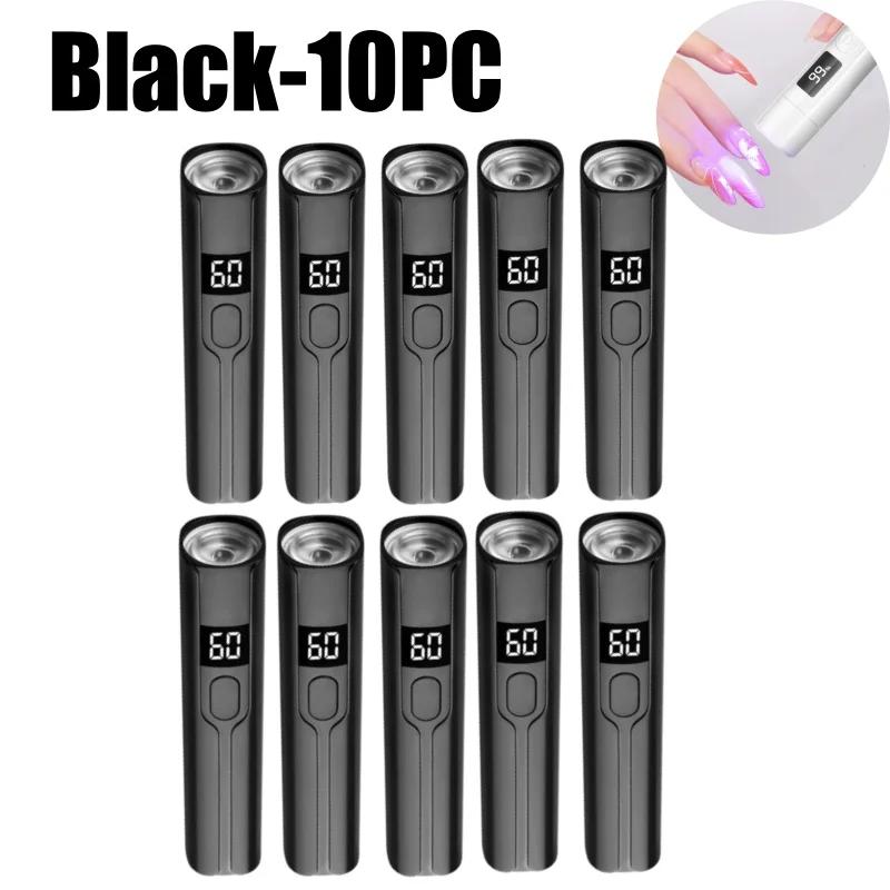 Portable UV Nail Dryer with Digital Power Indicator Timer Quick Drying USB Rechargeable Mini Nail Curing Lamp