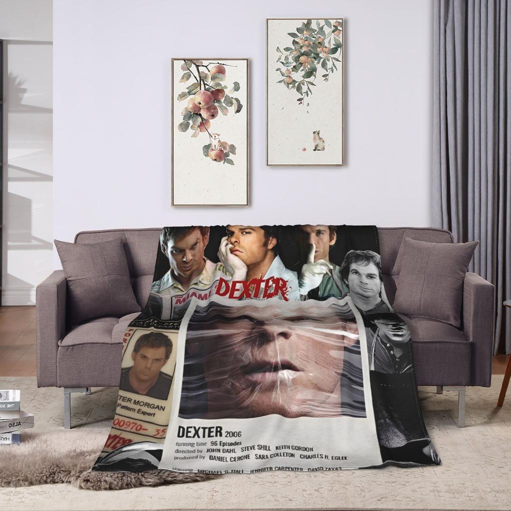 Dexter  Warm Soft Blanket  Kids Plush Throw Blanket Fluffy Couch Chair Flannel Bedspread Sofa Bed Cover