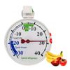 Refrigerator Thermometer, Freezer Thermometer, -30℃~40℃, Analog, No Need for Digits, High Precision, 360 Degree Rotating Hook, Suction Cup