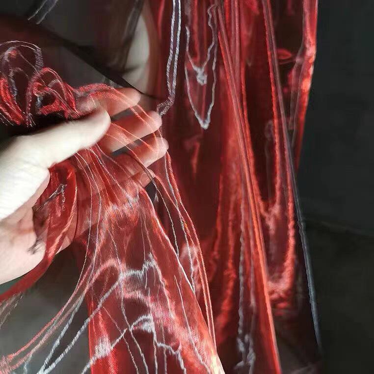 Gradient Organza Mesh Veil Skirt Fabric for Creative Decorations