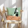 Katzenillustrationen Kissenbezug Weicher Plüsch Überwurf Kissenbezug Beidseitiger Dekorativer Kissenbezug Sofa Schlafzimmer Heimdekoration
