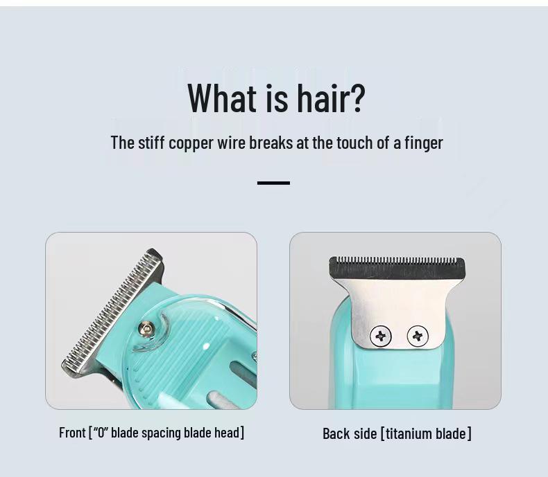 New Model USB Electric Hair Clipper with LCD Display - Professional Transparent Clipper for Barber Shops