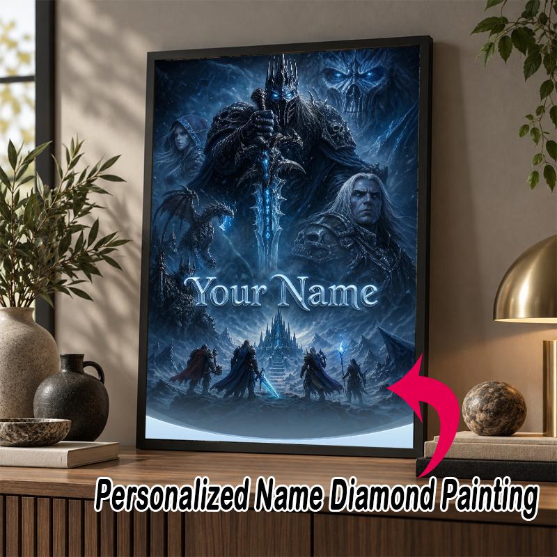 Individualus pavadinimas World of Warcraft 5D deimantinė tapyba Personalizuotas pilnas gręžimas Deimantinės dailės rinkinys Dovana