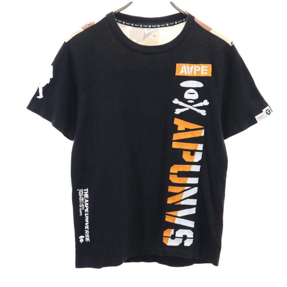A BATHING APE Short sleeve T-shirt S black Men's Used