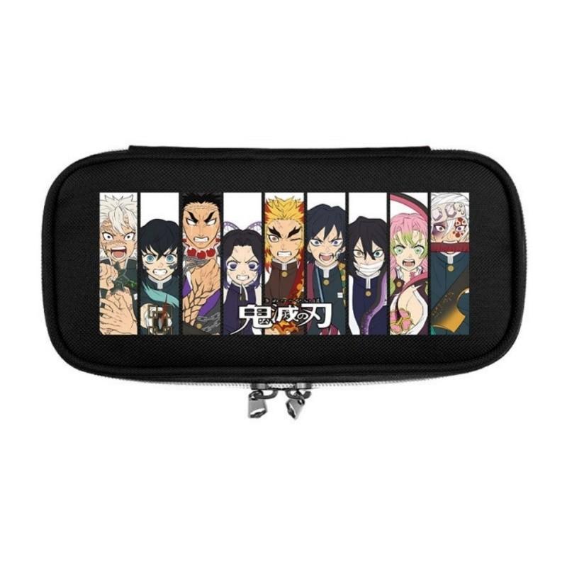 Demon Slayer Print School Handheld Pencil Case Stationery Box