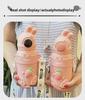 316 Stainless Steel Cartoon Thermos Cup with Straw & Temperature Display for Kids