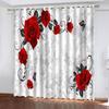 Living Room Decoration 3D Animal Plant Dancing Butterfly Flower Bedroom Curtains Set, Shade Curtain, 2 Pieces Free Shiping