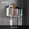 EKOOK 3-Cup No-Drill Wall Mount Toothbrush Holder