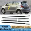 4-częściowa uszczelka okienna do Toyoty Yaris Hatchback 2006-2013 (4 drzwi) Przód Tył Zewnętrzne Bok Szkło Gumowe Uszczelki Czarne