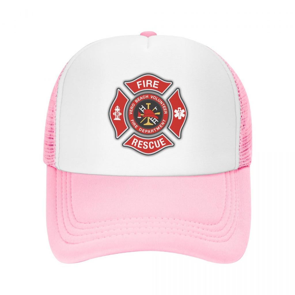 Modische Unisex-Feuerrettungs-Feuerwehrmann-Trucker-Mütze für Erwachsene, verstellbare Baseballkappe Unisex WoUnisex Outdoor-Snapback-Kappen