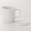 MUJI Polypropylene Mug with Lid 270ml White Diameter 8cm Height 8cm