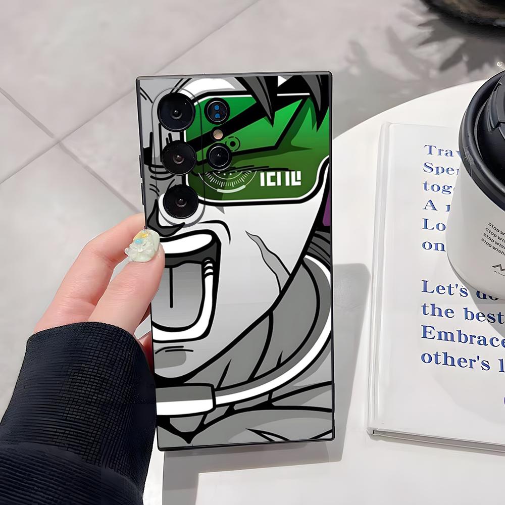 Dragon Ball Saiyan Goku Combat Power Phone Case For Samsung S26 Ultra S25 Edge Ultra S23 S22 S21 S20 Ultra Plus S24 Fe Glass Cov