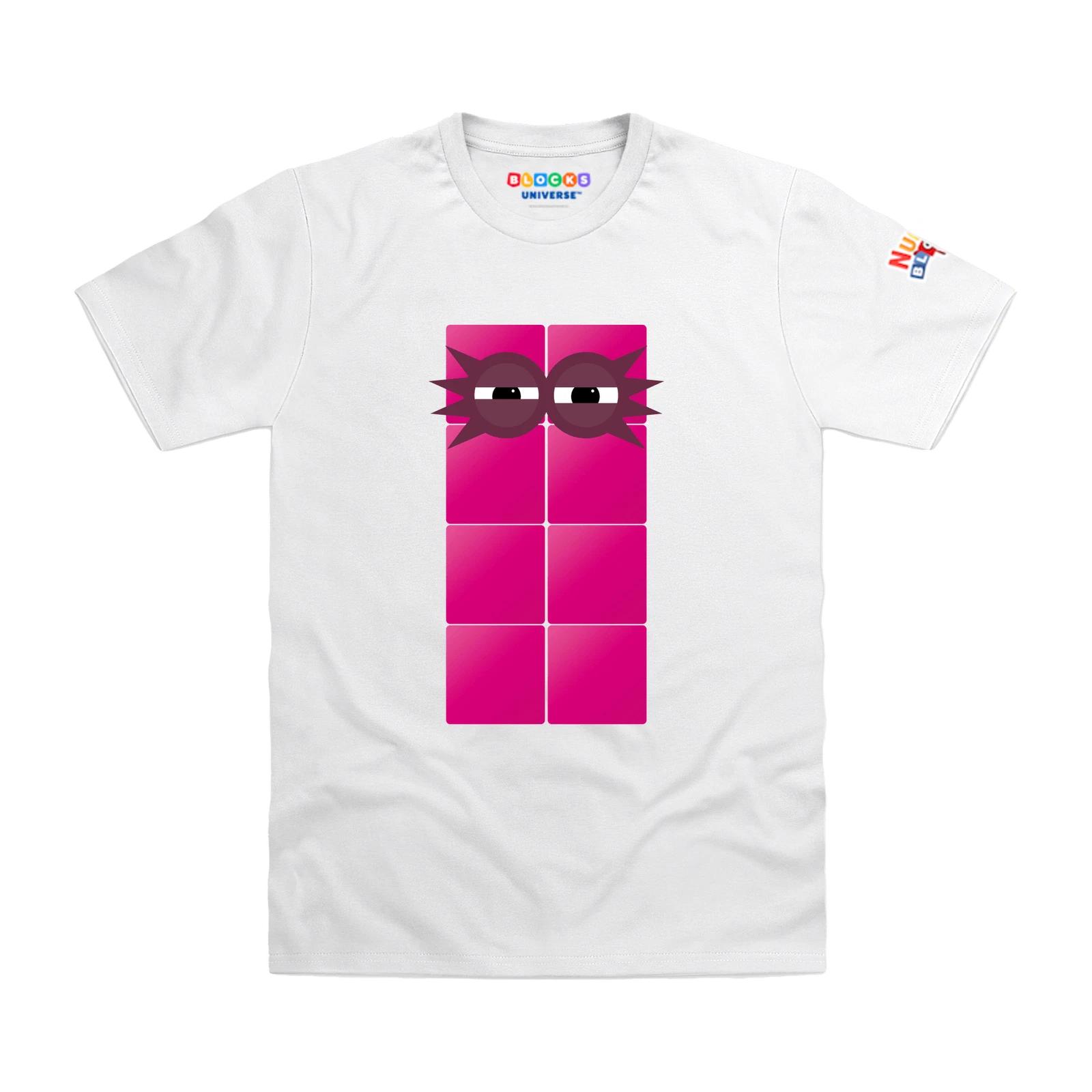 Officially Licensed Numberblocks Eight Blocks Kids T-Shirt 130