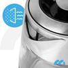 Electric Glass Kettle With Temperature Control Keep Warm 1.7L 2200W Boily5000-Bl