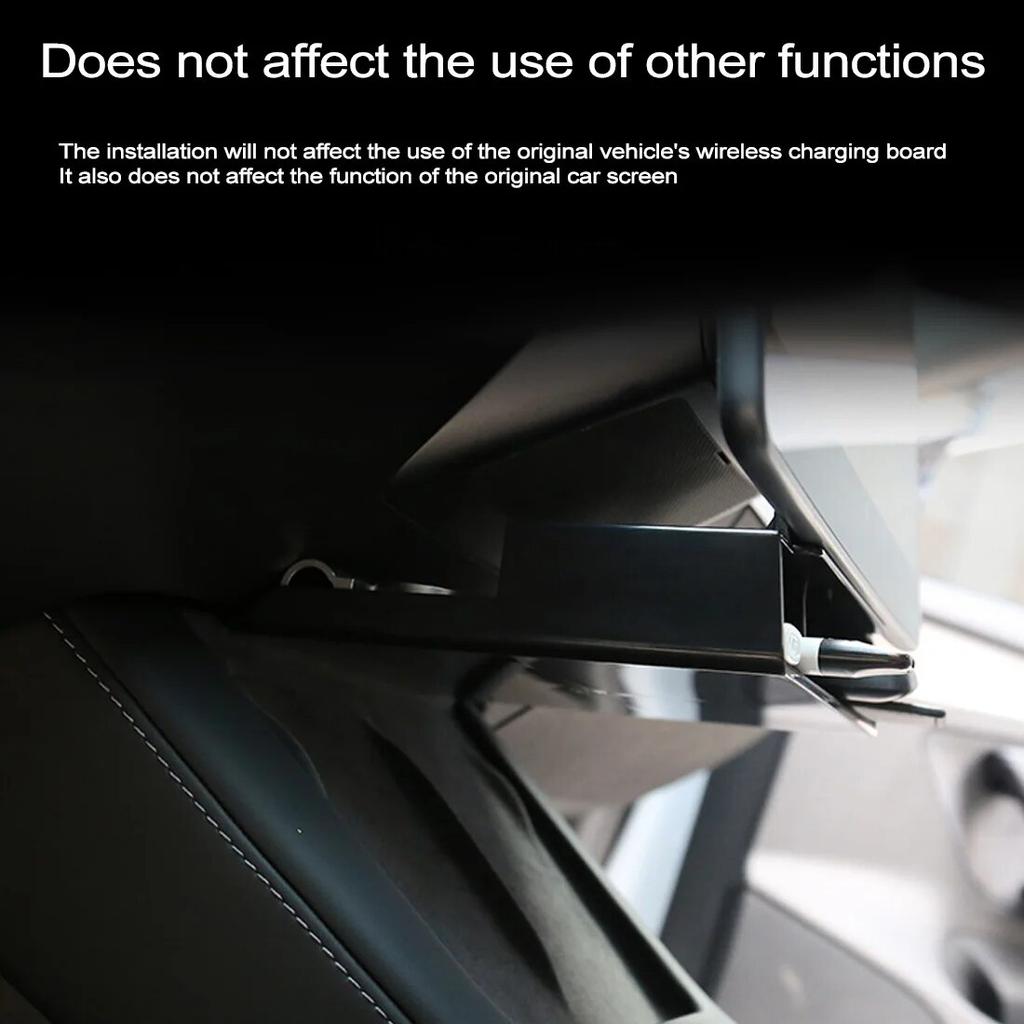 Upgrade Unterbildschirm-Aufbewahrungsbox für Tesla Modell 3 Modell Y -2022 Aufbewahrungszubehör Center Console Organizer Aufbewahrungsregal