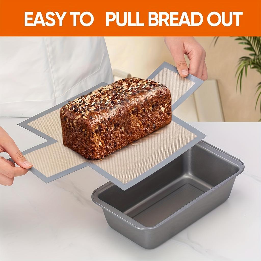 Silicone Bread Loaf Pan for Bread Pans -Food Grade Safe Baking Liners, Nonstick & Reusable, Easy to Clean, High Temp Resistant