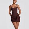 Všestranné Sexy Bezrukávové Bodycon Bandážové Camisole Šaty
