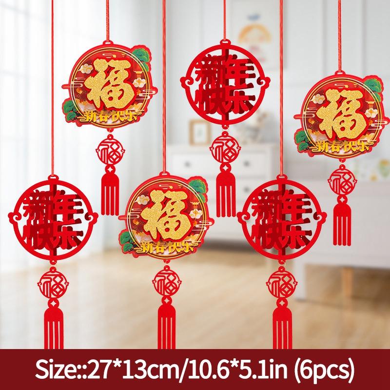 3D Chinese New Year Decoraitons 2026 Wall Hanging  Pendants  The Year of Horse Ornament   Spring Festival Home Decor