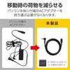 Elecom Charging Cable for Toshiba/Fujitsu/NEC PC Type C & Round Plug (Outer Diameter 5.5mm/Inner Diameter 2.5mm) 60W PD Compatible 2m [Uses a Gold-pla