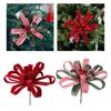 Artificial Flower Fabric Garland Christmas Decoration Red Floral Wreath Door Decor for Holiday Party Indoor Outdoor Use