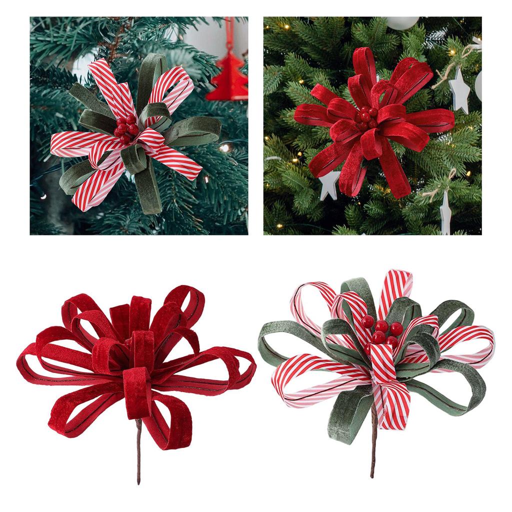 Artificial Flower Fabric Garland Christmas Decoration Red Floral Wreath Door Decor for Holiday Party Indoor Outdoor Use