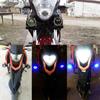 Motorcycle LED 12v 125w Headlights Car Spotlights 6000k Motorbike Work Head Lamp LED Angel Eye Lights Fog Lamp
