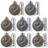 Extra-Large Retro Dragon Fire Pocket Watch Case with DND RPG Dice for Board Games