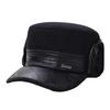 Hats for the Elderly Men's Winter Thickened Warm Flat-top Hats Middle-aged Ear Protection Grandfather Dad Old Man Peaked Hat Cotton Hat