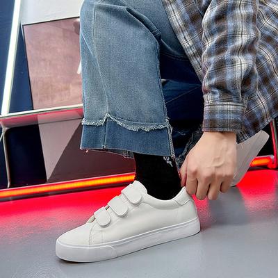 Spring Autumn Mens Slip-on Shoes Soft Brand Male Footwear Cool Street Young Style Black White Shoes