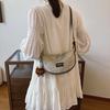 Vintage Pu Small Shoulder Bag With Zipper Closure For Street Style Fashion