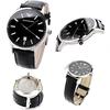 Emporio Armani Men's Quartz Leather Strap Watch, Black, AR11186, Perfect for School Entrance Ceremonies, Civil Service Employees, or Father's Day