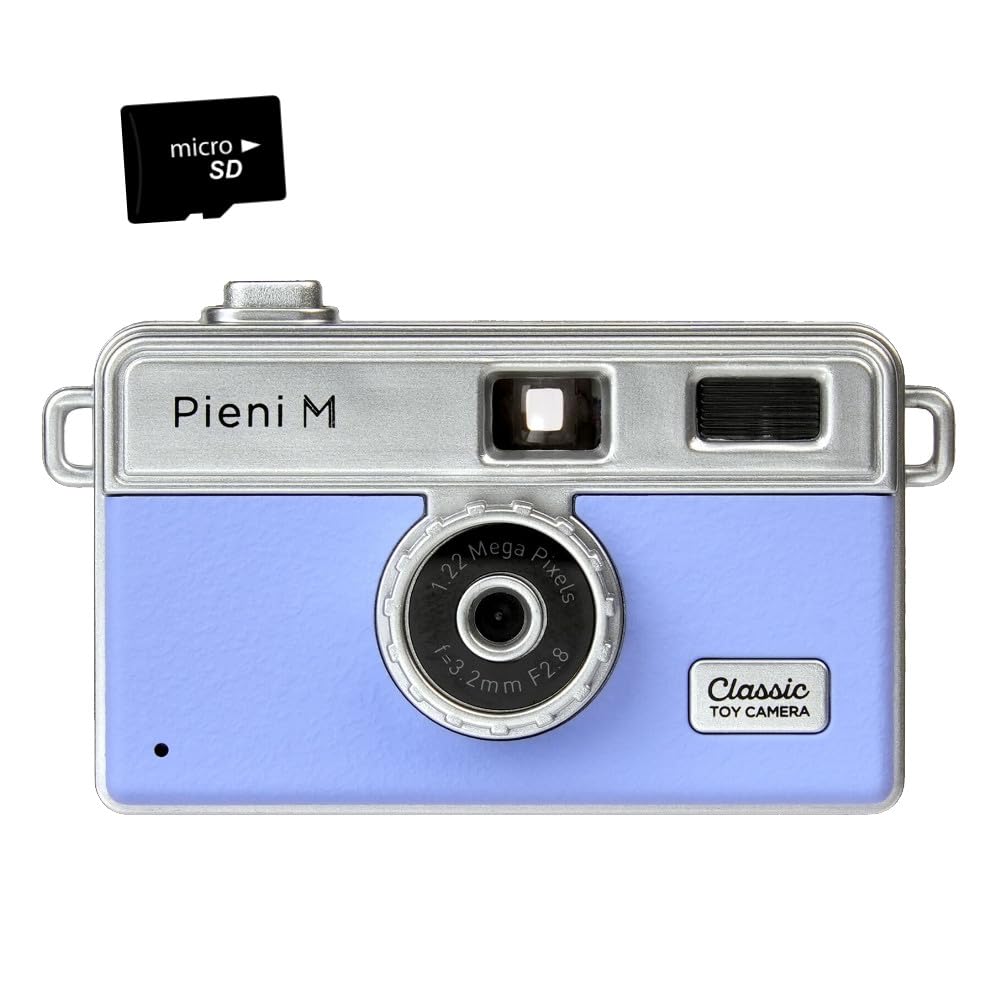 

Kenko Pieni M toy digital camera with LCD monitor microSDHC card 1.22MP & (2-piece set) (grayish blue)